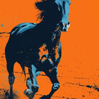 Black horse HD 4k iPhone wallpaper