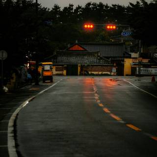 Rainy highway iPhone wallpaper