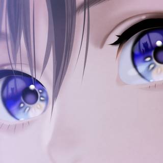 Anime eye PC wallpaper