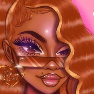 Black cute girl wallpaper