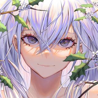 Anime eye PC wallpaper