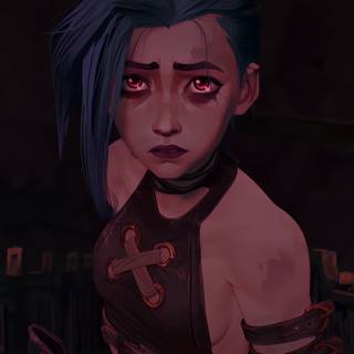 Jinx 4k Arcane season 2 wallpaper