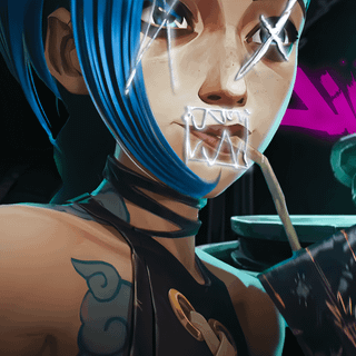 Jinx 4k Arcane season 2 wallpaper