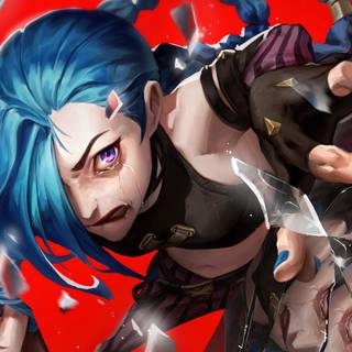 Jinx 4k Arcane season 2 wallpaper