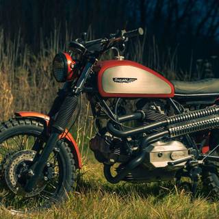 Scrambler motorcycle wallpaper