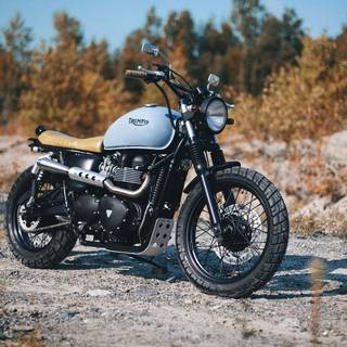 Scrambler motorcycle wallpaper
