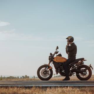 Scrambler motorcycle wallpaper