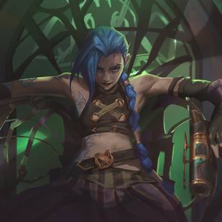 Jinx 4k Arcane season 2 wallpaper