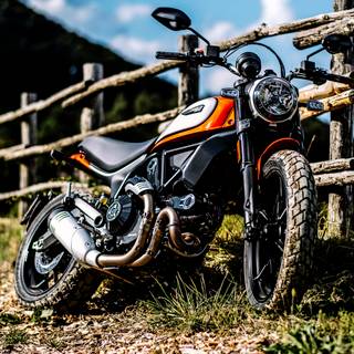 Scrambler motorcycle wallpaper