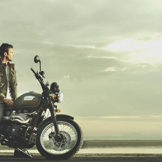 Scrambler motorcycle wallpaper