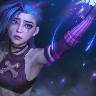 Jinx 4k Arcane season 2 wallpaper