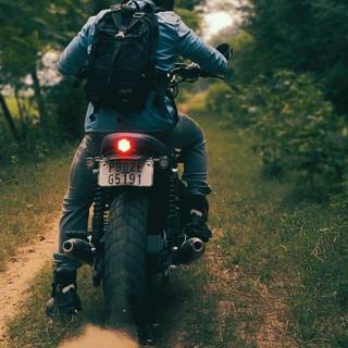 Scrambler motorcycle wallpaper
