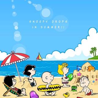 Snoopy summer iPhone wallpaper