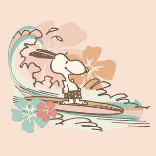 Snoopy summer iPhone wallpaper