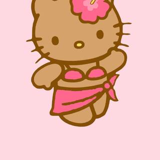 Cute Sanrio summer wallpaper
