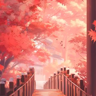 Autumn maple phone wallpaper