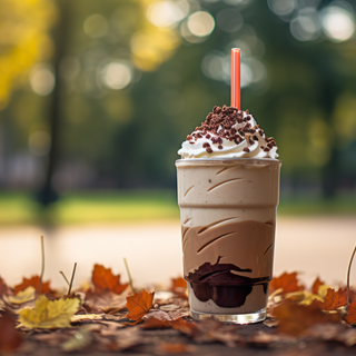 Cafe autumn desktop wallpaper