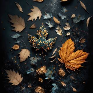 Autumn maple phone wallpaper