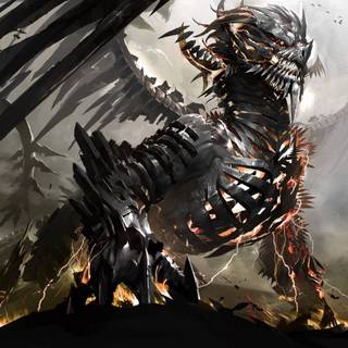 Iron Dragon wallpaper