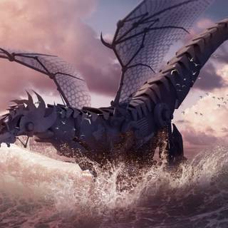 Iron Dragon wallpaper