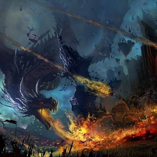 Iron Dragon wallpaper