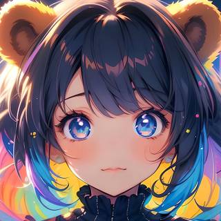 Cute anime bear wallpaper