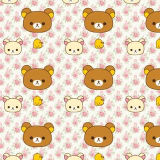 Cute anime bear wallpaper