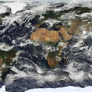 Satellite map wallpaper