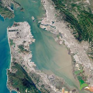 Satellite map wallpaper