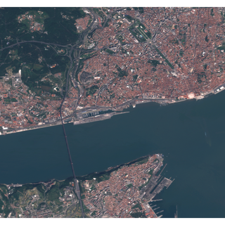 Satellite map wallpaper