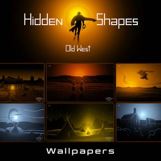 Hidden Shapes Old West wallpaper