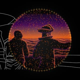 Hidden Shapes Old West wallpaper