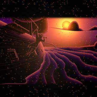 Hidden Shapes Old West wallpaper