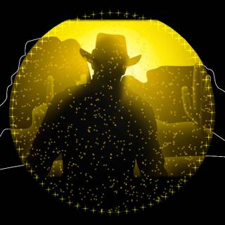 Hidden Shapes Old West wallpaper