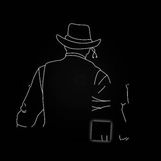 Hidden Shapes Old West wallpaper