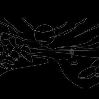 Hidden Shapes Old West wallpaper