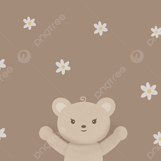 Cute Korean bear laptop wallpaper
