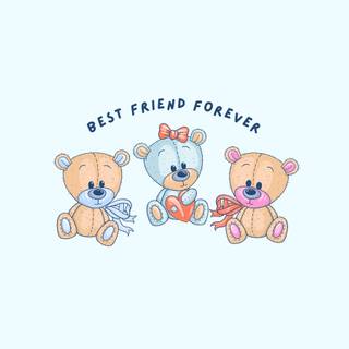 Cute Korean bear laptop wallpaper