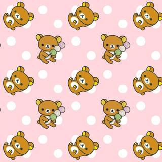 Cute Korean bear laptop wallpaper