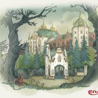 The Princess and The Pea Anton Pieck wallpaper