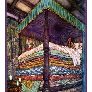 The Princess and The Pea Anton Pieck wallpaper