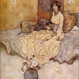 The Princess and The Pea Anton Pieck wallpaper