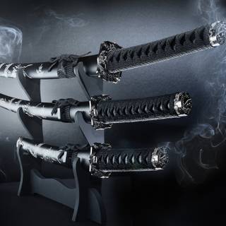 Double bladed katana sword wallpaper