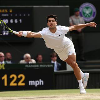 Carlos Alcaraz Wimbledon 2024 Champion wallpaper