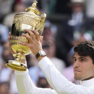 Carlos Alcaraz Wimbledon 2024 Champion wallpaper