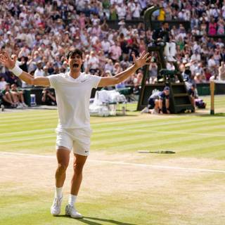 Carlos Alcaraz Wimbledon 2024 Champion wallpaper
