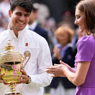 Carlos Alcaraz Wimbledon 2024 Champion wallpaper