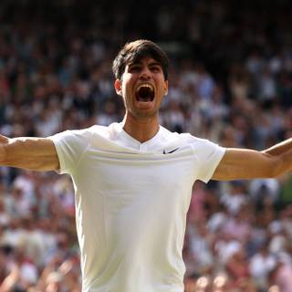 Carlos Alcaraz Wimbledon 2024 Champion wallpaper