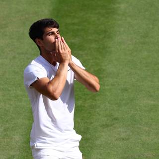 Carlos Alcaraz Wimbledon 2024 Champion wallpaper