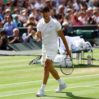 Carlos Alcaraz Wimbledon 2024 Champion wallpaper